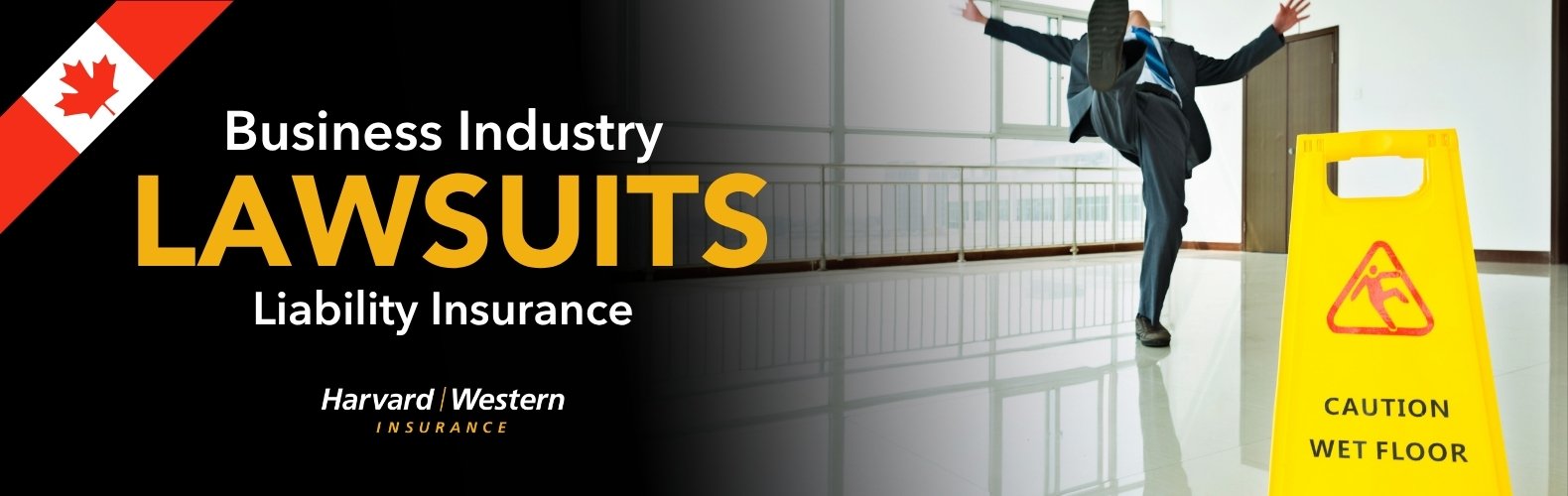 Businessman Slipping on Wet Floor